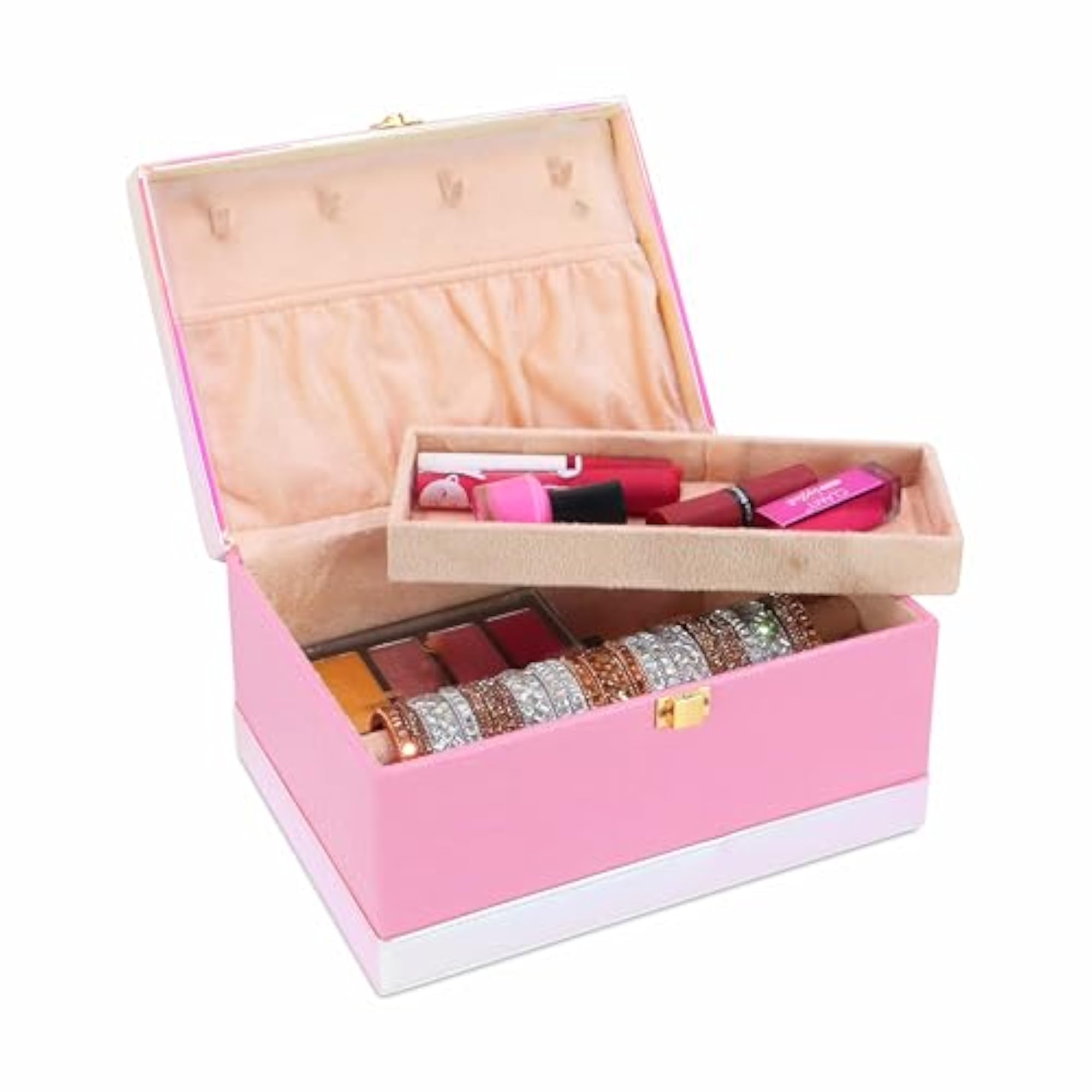 Makeup Organizer Box for Women, Bridal Makeup Storage Box
