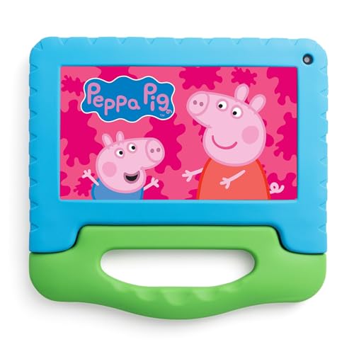 Tablet Multi Peppa Pig 4GB RAM + 64GB Armazenamento + Tela 7 pol + Case + Wi-fi + Android 13 (Go edi