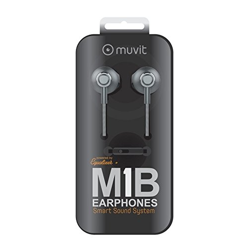 Muvit M1B – in-Ear Earphones (Stereo, 3 