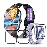 【3枚セット】対応 Xiaomi Redmi Watch 5 2.07インチ フィルム 保護フィルム 対応 シャオミ Redmi Watch 5 液晶 画面保護フィルム カバー ケース キズ修復機能 柔らかい PMMA素材採用 炭素繊維 3D曲面 高透過率 高感度タッチ 気泡防止 簡単貼り付け