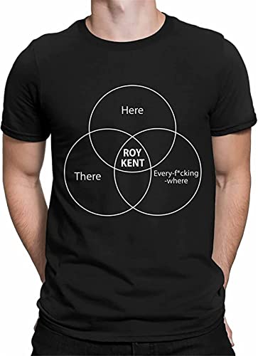 maoci Men's Vintage-Roy-Kent-Shirt-Funny-Roy-Kent-Here-There-Every-Fan-Lover-T-Shirt Black L