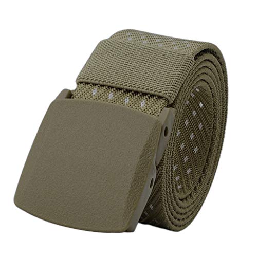 yotijar Cinto de Cintura de Lona de Moda Masculina 6 Peças Alça Militar Cummerbund Casual 123 Cm