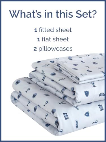 Image of Kids Queen Size Racing Bed Sheets - 4 Piece Kids Racing Sheet Set - Speedy Champion Bedding - Ultra-Soft, Cute & Cozy - Breathable & Machine Washable - Race Bed Set for Boys, Girls, Teens & Toddlers