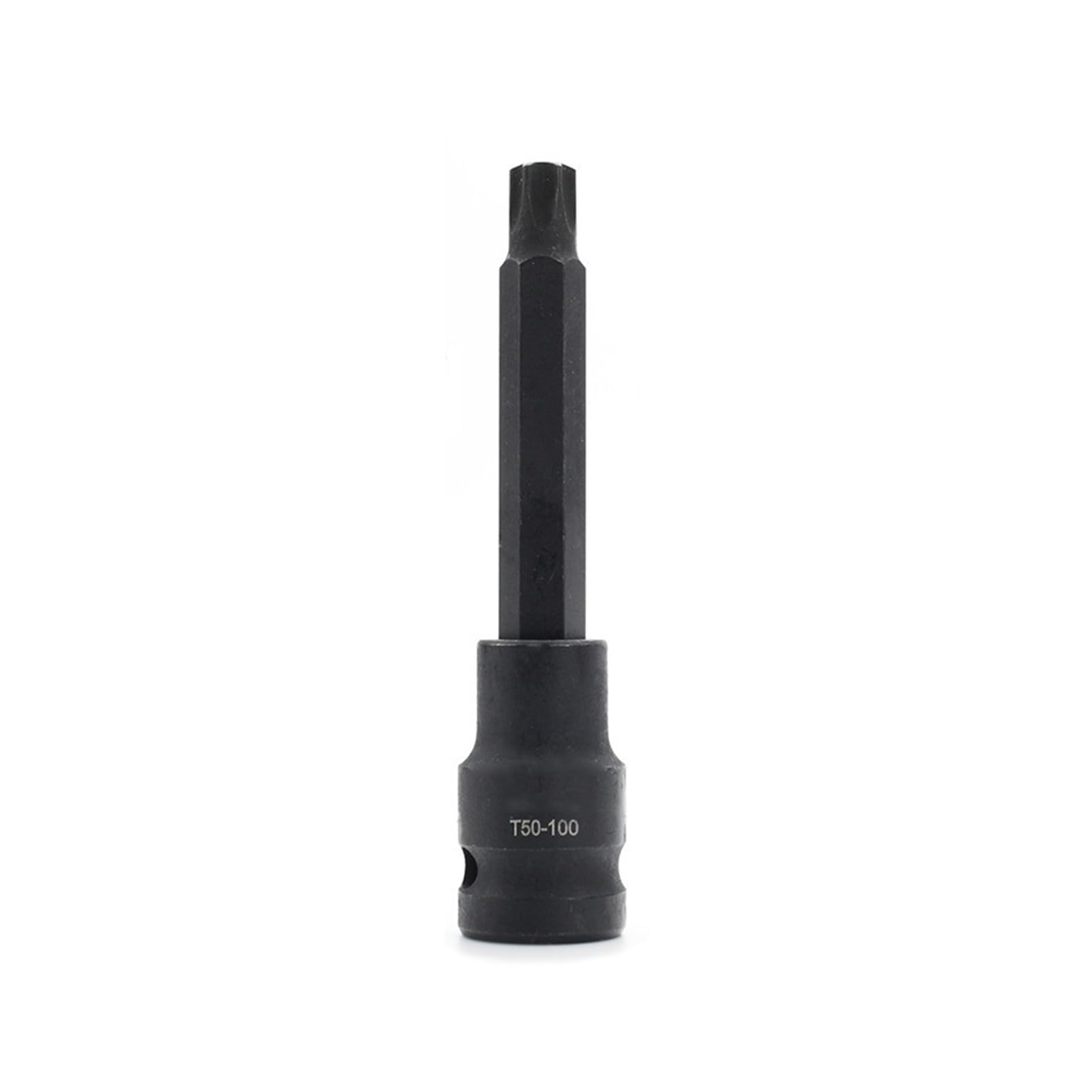 1/2" Drive T50 Impact Socket Extra Long 100mm, T50 Torx Bit Socket Male Star High Strength Impact Rated for Hard to Reach Areas, Durable & Reliable Star Bit for Mechanics and DIY Projects