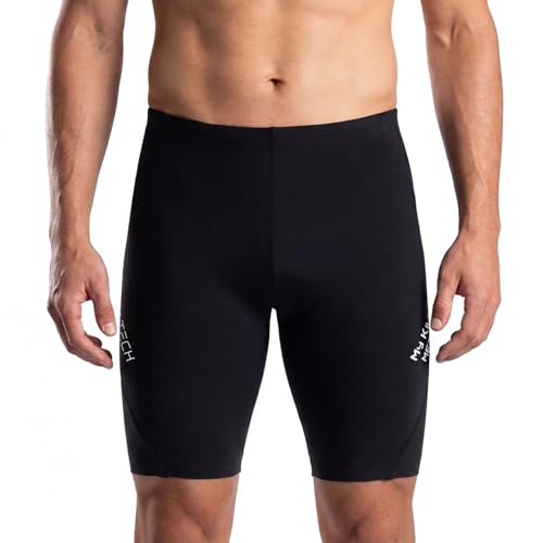 MY KILOMETRE Triathlon Shorts Mens Tri Shorts Breathable Quick-Dry Shorts with Rear Pocket (Black/Rear Pocket Large)