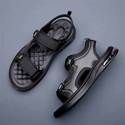 Air Cushion Increased Sandals Men's Sports Casual No Slip Beach Shoes Men's Youth Sandals(43)2