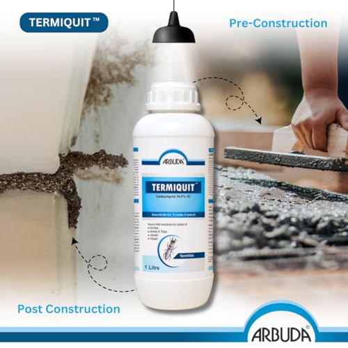 Termiquit Termite/Deemak Killer (1 LTR)| Odorless Solution| Pre & Post Construction Termite Control| Long Lasting Effect