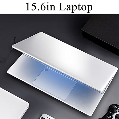 Image of 15.6 inch Laptop, 16GB Ultra Slim Fingerprint Gaming Laptop for Windows11, for N5095 Processor, 1920x1080 IPS HD Screen, Backlit Keyboard for Office, Silver (16G+512G)