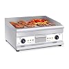 Royal Catering RCG 60H2 Elektrische Grillplaat 60cm Glad 2 x 3200 W Stalen Bakplaat 60 x 41 cm Inclusief Spatscherm 2…
