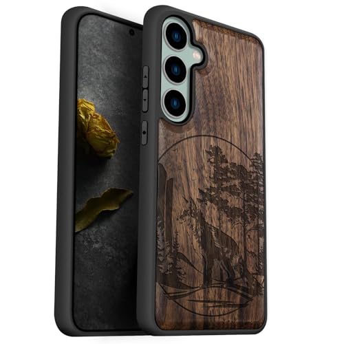 Coque Samsung S23 FE antichoc fini les rayures avec l'étui bois rigide