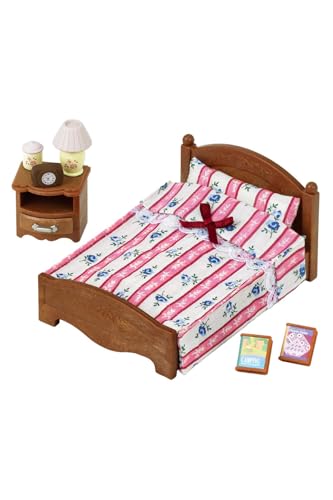 Sylvanian Families - Le semi lit double - Set + de 5 accessoires - Plongez dans l'univers de la famille Sylvanian - Figurines animaux miniatures - Jouet enfant...