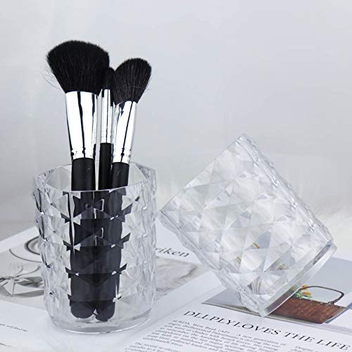 Organizador de Maquillaje acrílico para Guardar brochas de Maquillaje, lápices de Cejas, cosméticos, Tubos para brochas, Soporte para bolígrafos, Vitrina para Productos de Cuidado de la Piel.