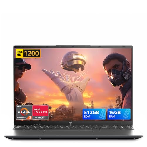 ACEMAGIC 2026 Ordinateur Portable Quad-Core 4300U (3,70 GHz, Dépasser N150/N95),1920x1200 FHD,PC Portable 16Go Ram DDR4 512GoSSD,WiFi 5G,BT5.0 PC pour Bureau Étude Laptop 16