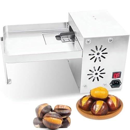 Image of Chestnut Shell Opening Machine, Automatic Chestnut Shell Cutting Machine, 30kg/H Commercial Chestnut Opening Shelling Machine, Opening Length Adjustable, For Many Sizes Of Chestnut