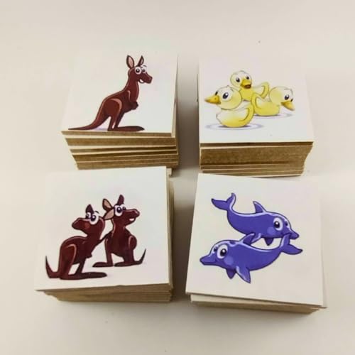 Jogo Memória Filhotes Animais Caça-Palavras Quebra-Cabeça Brinquedo Pedagógico Madeira MDF 40 Peças