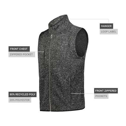 Image of Holloway mens Holloway Alpine Sweater Fleece Vest