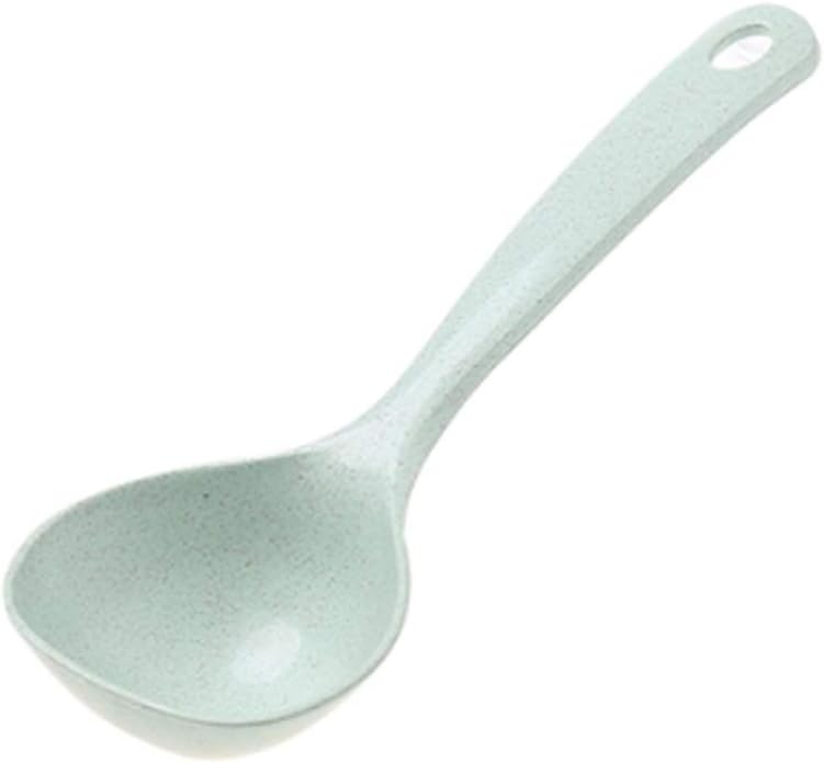 アシュルティジョ スープスプーン家庭用ロングハンドルお粥スプーンキッチンキッチン用品プラスチック厚いお粥スプーン(B)