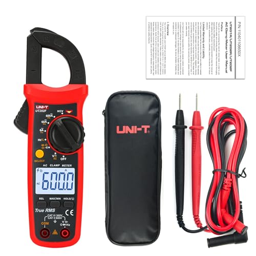 UNI-T UT202F Digital Klemme Meter 6000 Zählungen Auto Range True RMS Hintergrundbeleuchtung NCV Multimeter