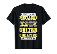 Perfect Guitarists gift. Great gift idea for a Guitar player. Great outfit for music teacher in music class. Wear it when you play your Guitar. Lightweight, Classic fit, Double-needle sleeve and bottom hem