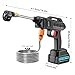 21V Pressure Washer Cordless, Portable Power Washer with 6-in-1 Multifunction Nozzle with 2*Battery, 62Bar/899 PSI High Power Machine with 2 Nozzles Kit 16.4FT Hose for Washing Cars,Floor,Garden