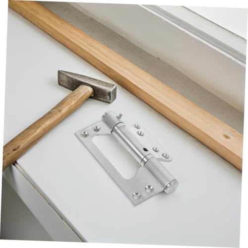 Bisagras de puerta invisibles para madera: cierrapuertas automático sin embutir de acero 8