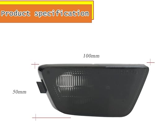 Miniatura 4 de ADIIL Kit de carcasa de luz de marcador lateral de parachoques delantero ahumado para Chevy Cruze 2011-2015