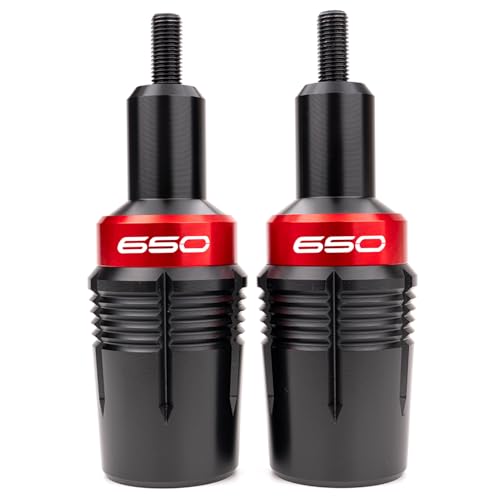 Image of Compatible with 2026 Ninja 650 KRT 2025 Ninja650 EX650 2017-2026 2025 Z650 RS Z 650 CNC Motorcycle Frame Sliders Crash Protector Crash Pad Falling Protection (Red)