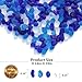 QYGL Sea Glass Stones - 2.9LB/46.4oz Blue Mixed Frosted Glass Pebbles Gemstones - Perfect for Aquarium Rocks, Fish Tank Gravel, Vase Fillers, Seaglass DIY Crafts, and Home Decor