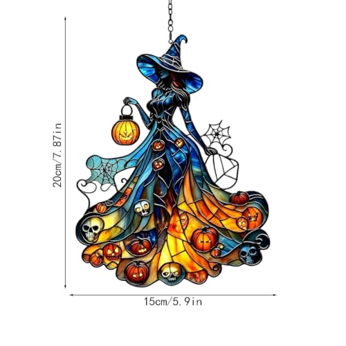 Decoración de receptor de sol brujas para transformar paredes aburridas en Halloween 6