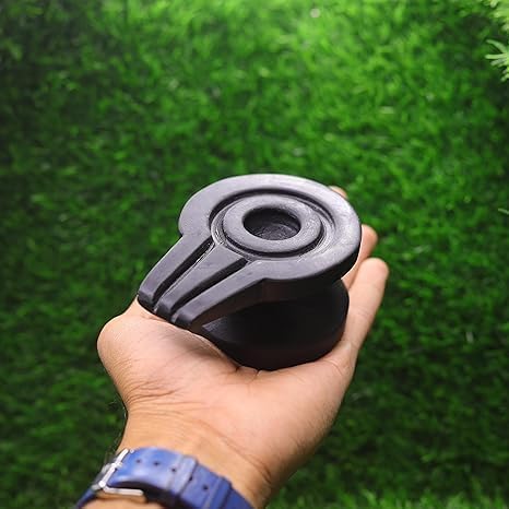 Image of Neelkanth Shivling Stone - Original Narmada Stone Black 4 Inch Jaladhari, Yoni Base, Lingam Holder, Panapitham Shivling Base Pitha Stand For Home Puja