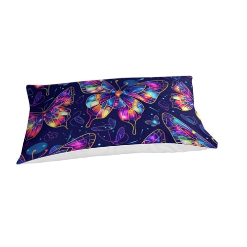 Housse de couette papillons 3D en microfibre 135x200 pour lit simple - 3