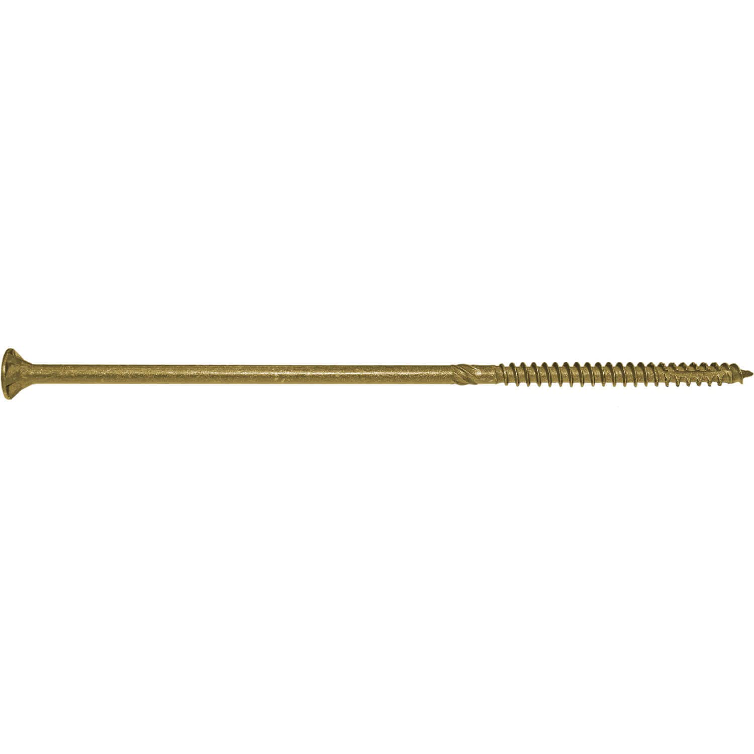 Jake Sales #14 X 7 Extra Long Bronze Star Wood Screw Torx/Star Drive Head (5 POUNDS - 110 Approx. Screw Count) - Multipurpose Torx/Star Drive Wood Screws