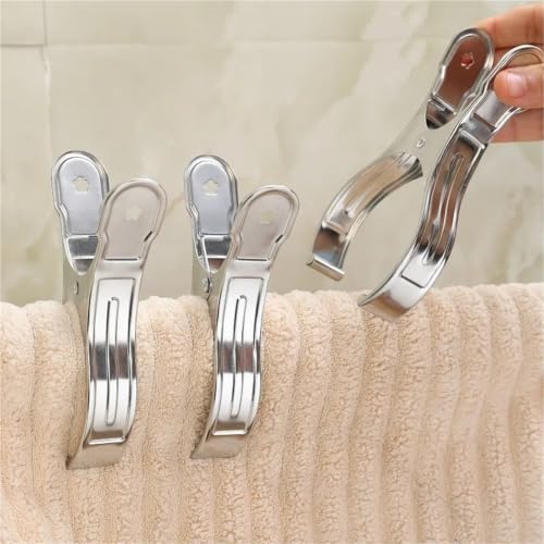 Clips de inoxidable para tender ropa interior y abrazadera de almacenamiento 6