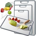 Conseil de coupe de titane Panneaux de coupe en silicone antidérapant double face pour la cuisine - Planche à copeaux de qualité alimentaire non durable et facile à nettoyer (petit)