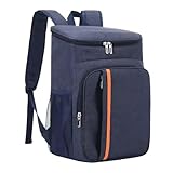 Mochila Térmica 20L Impermeável para Praia e Trilha — Conserva Bebidas Geladas e Alimentos Frescos por Até 12h | Dobrável com Alças Confortáveis (AZUL)