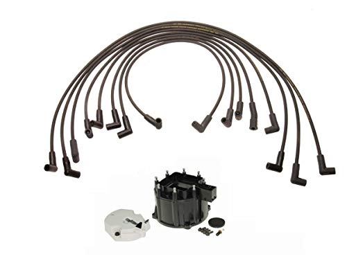 Newparts Ignition Wire Set Distributor Cap & Rotor Kit for Chevy Corvette 5.7 V8