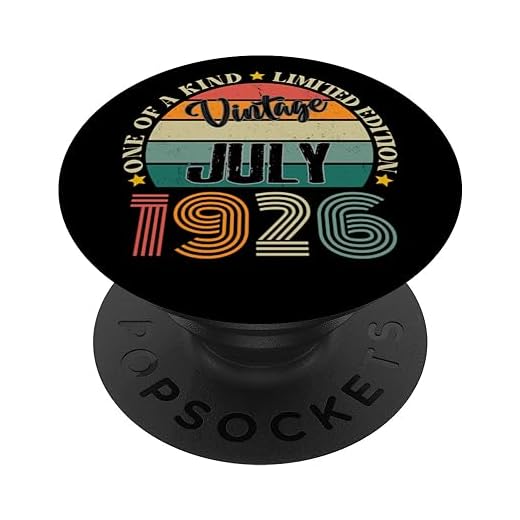 98 Años Vintage Julio 1926 98 Cumpleaños Retro PopSockets PopGrip Intercambiable