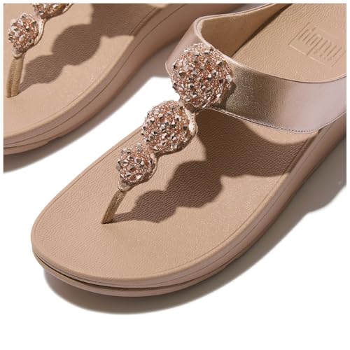 Image of FitFlop Women's, Fino Beaded Button Sandal