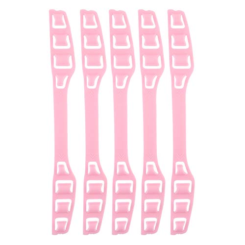 EUPPOM Mask Strap Extender Ear Savers for Masks 4-Gear Adjustable Extender Strap Anti-Slip Ear Strap Hook Ear Protector for All People Mask Hook Holder for Relieving Ear Pressure and Pain(5 Pcs-White)