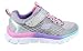 Skechers Kids Skech Appeal Align Strap Sneaker (Little Kid/Big Kid),Silver/Multi,2.5 M US Little Kid