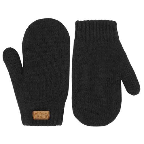 Image of JAN & JUL Fleece Lined Knit Mittens for Babies and Toddlers