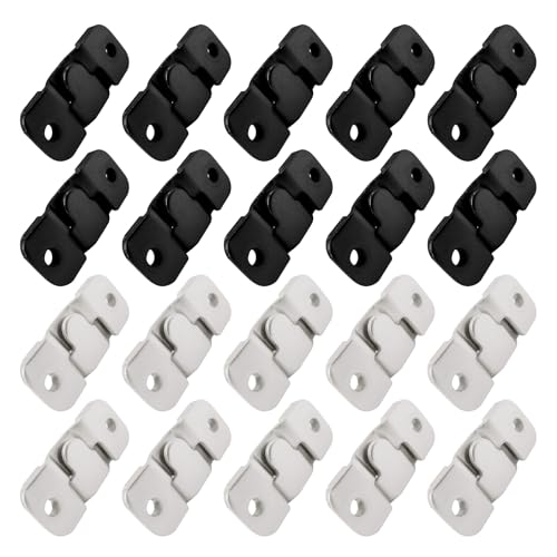 40Pcs (20 Pairs) Flush Mount Bracket, Stainless Steel Interlock Hanging Buckle Z Clips Headboard...