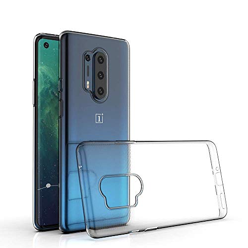 Image of NISHTECH for OnePlus 8 Pro Premium Transparent Hybrid Soft Slim Dust Proof Back Case Cover with Camera Protection