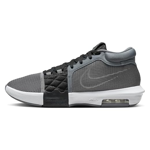 NIKE Lebron Witness 8 Basketball Shoes (FB2239-004, Cool Grey/Black/White) Size 11