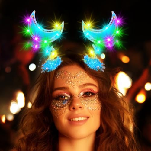 JONKY Pinzas de Pelo Luna LED Accesorios para Mujer miniatura 5