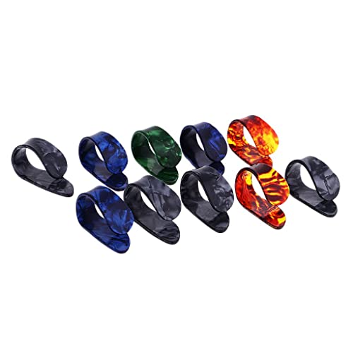 Qianly 10 Pièces Médiator Médiator Médiator Ongles Celluloïd pour Électrique & - Les Beatles, Paul McCartney, John Lennon, RIngo Starr, George Harrison Qianly 10 Pièces Médiator Médiator Médiator Ongles Celluloïd pour Électrique & – Image 3