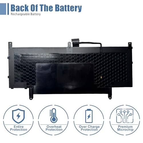 Image of N7HT0 Laptop Battery Replacement for Dell Latitude 9510 2-in-1 Latitude 9510 9520 P94F P95F P95F001 Series TVKGH V5K68 N2NLL HYMNG 08NFC7 N2NLL N7HTO 0PKW00 089GNG 0HYMNG 7.6V 52Wh 6500mAh
