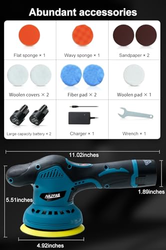 Hazfas LSMPG Cordless Polisher, Cordless Car Buffer Polisher Kit thumb #5