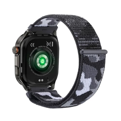 コンパチブル KOSPET MAGIC P10バンド用 アップルウォッチ と互換性あり 女性 メンズ 調節可能 通気性の良 いナ弾性ナイロン製 替えスポーツ ソロル プ 時計ストラ 編組 交換ベルト 軽量 伸縮ソフト 快適 交換用リストバンド対応 KOSP