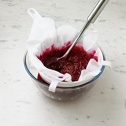 YUMILI Étamine en coton, 2/3/4 mètres 36 pouces, tissu réutilisable et lavable en gaze pour égoutter, mousseline au beurre pour sauce au lait d'amande, jus de soupe, fromage, yaourt (2 mètres)